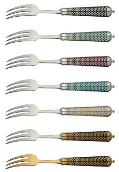 Serving fork in sterling silver - Ercuis